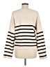 For The Republic Stripes Ivory Pullover Sweater Size M - photo 2