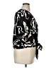 Nine West 100% Polyester Black Short Sleeve Blouse Size XL (estimated) - photo 4