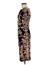Connected Apparel Paisley Brown Cocktail Dress Size 6 - photo 5