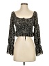 Papaya 100% Polyester Black Long Sleeve Blouse Size S - photo 1