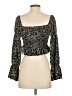 Papaya 100% Polyester Black Long Sleeve Blouse Size S - photo 2