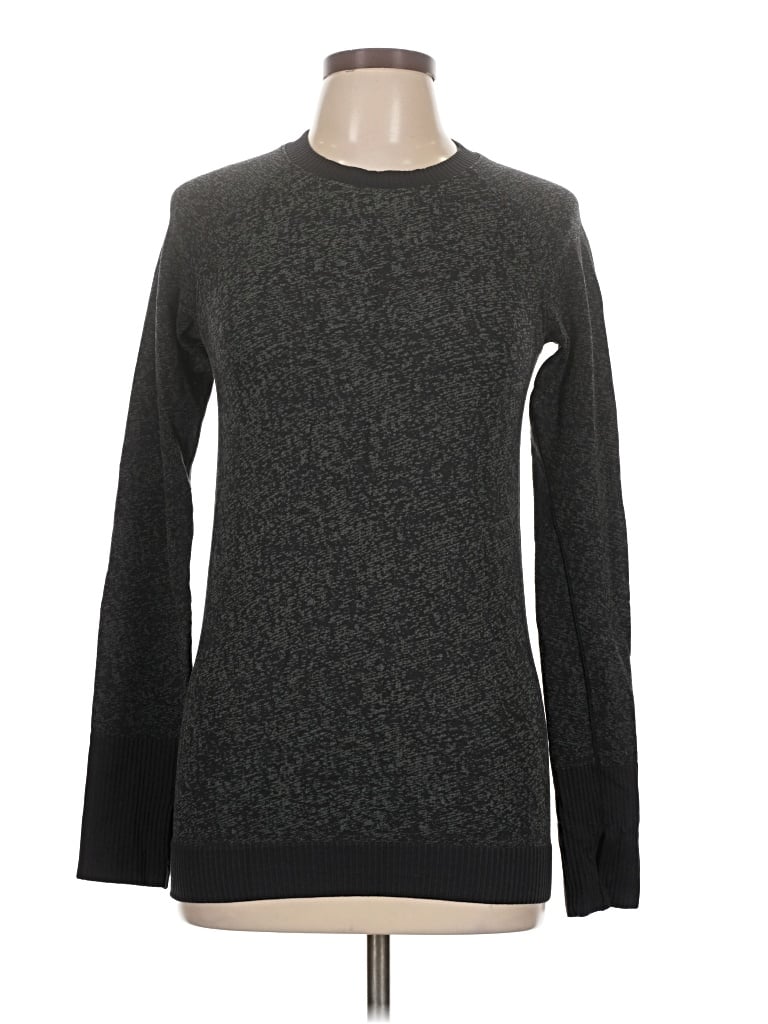 Pre-owned Lululemon Athletica Long Sleeve T-shirt In Gray