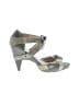 Farylrobin Print Gray Green Heels Size 8 - photo 1
