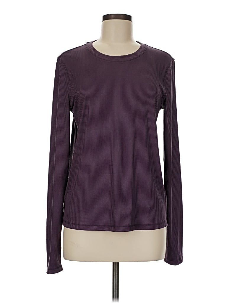 Pre-owned Danskin Long Sleeve T-shirt In Purple