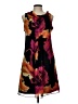 Evan Picone 100% Polyester Print Black Casual Dress Size 10 - photo 1