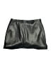 Express 100% Polyester Metallic Black Faux Leather Skirt Size 4 - photo 1