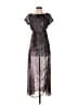 Lulus Paisley Black Silver Casual Dress Size XS - photo 1
