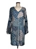Westport Paisley Blue Casual Dress Size M - photo 1
