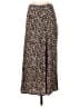 MNG Animal Print Brown Gold Casual Skirt Size S - photo 1