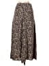 MNG Animal Print Brown Gold Casual Skirt Size S - photo 2