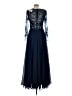 Xscape 100% Polyester Blue Cocktail Dress Size 6 - photo 2