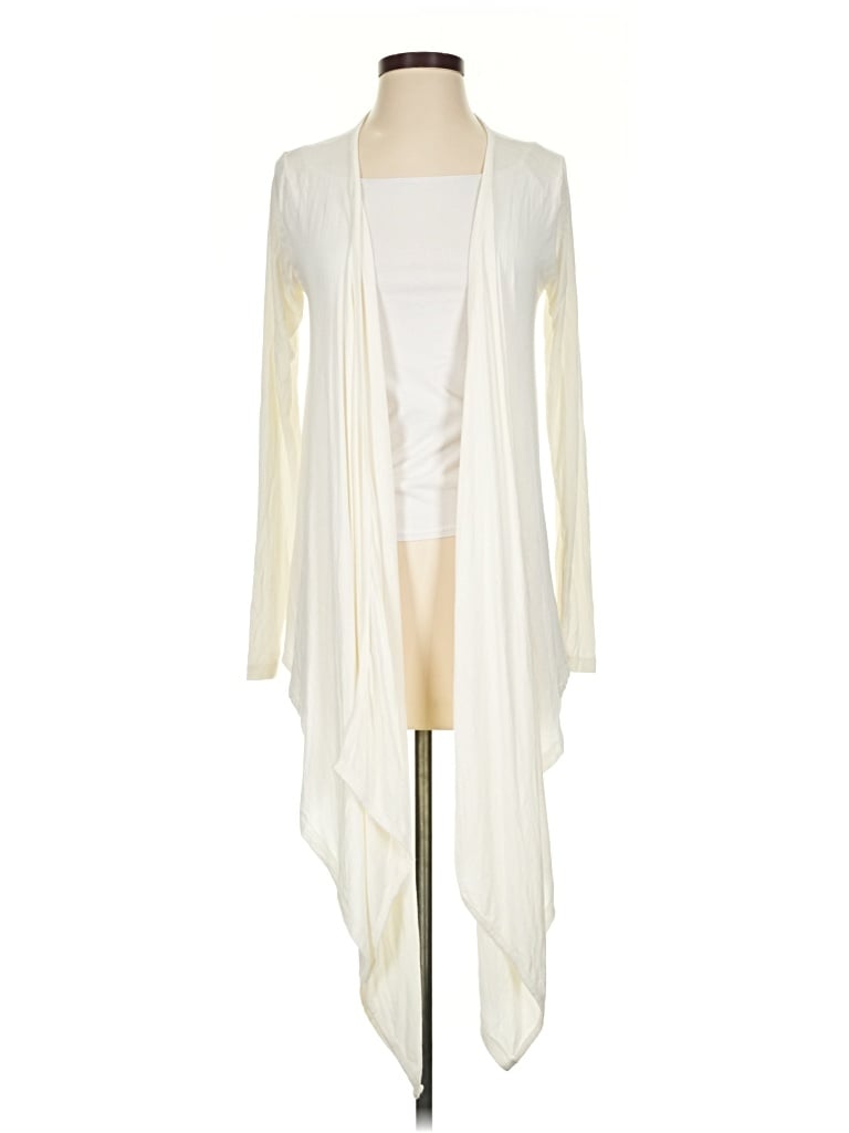 Pre-owned Bcbgmaxazria Cardigan Sweater In Ivory