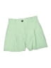 Zara Solid Green Shorts Size XS - photo 1