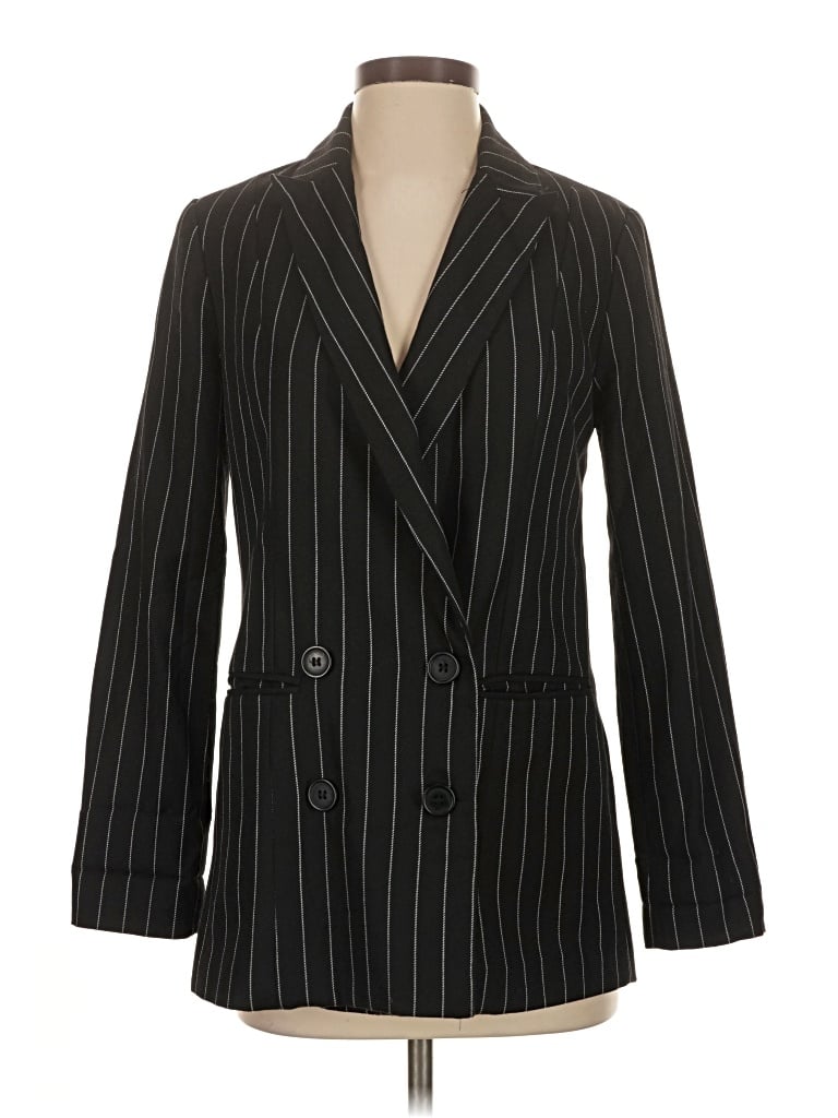 Pre-owned Forever 21 Blazer Jacket In Black
