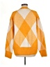 Zara Argyle Orange Pullover Sweater Size M - photo 2
