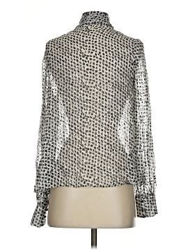 Saloni Long Sleeve Silk Top (view 2)