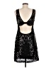 Argenti 100% Polyester Stars Black Cocktail Dress Size 8 - photo 2