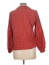 Assorted Brands Houndstooth Red Long Sleeve Blouse Size 12 - photo 2