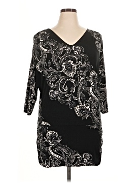 white house black market plus size dresses Ivory & Black Midi-Length Sheath Dress  Jolie Vaughan Boutique