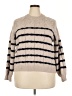 LC Lauren Conrad 100% Polyester Stripes Tan Pullover Sweater Size XXL - photo 1