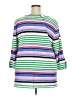 Talbots Stripes Green 3/4 Sleeve Top Size 3X Petite - photo 2