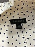 Talbots 100% Polyester Polka Dots Ivory Long Sleeve Blouse Size XL - photo 7