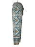 Shein 100% Polyester Print Teal Casual Pants Size 6 - photo 4