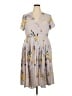 Leith Print Gray Casual Dress Size 2X - photo 1