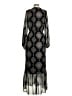 Mossimo 100% Polyester Paisley Black Casual Dress Size S - photo 2