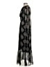 Mossimo 100% Polyester Paisley Black Casual Dress Size S - photo 5