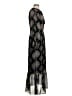 Mossimo 100% Polyester Paisley Black Casual Dress Size S - photo 4