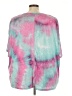 Shein 100% Polyester Tie-dye Pink Short Sleeve T-Shirt Size 28 - photo 2