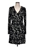 Nine West Print Black Casual Dress Size L - photo 1