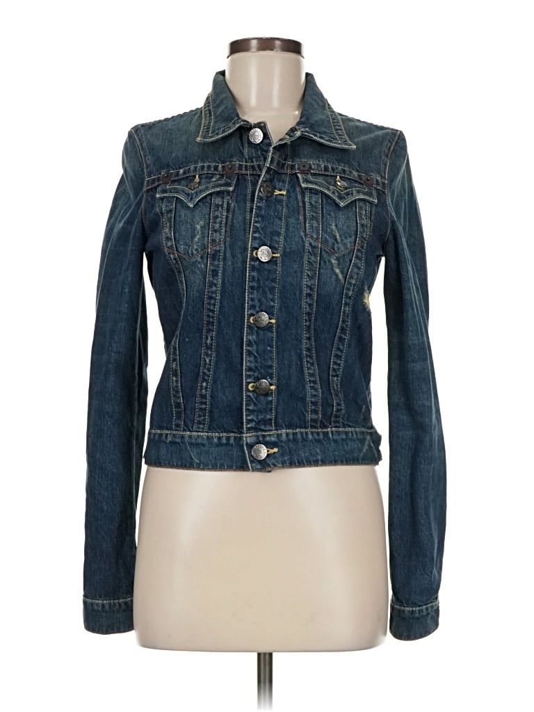 Pre-owned Trademark Denim Jacket In Blue