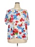 C.D. Daniels Floral White Short Sleeve T-Shirt Size 3X (estimated) - photo 1