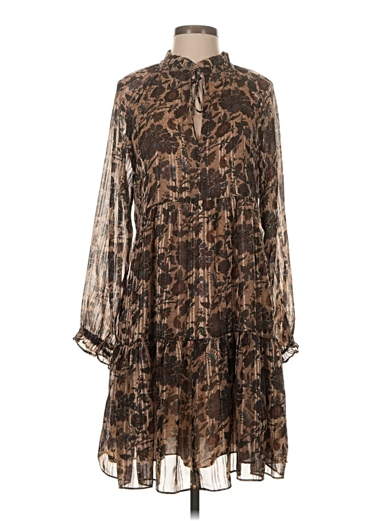 Pre-owned Mng Suit Casual Dress In Brown