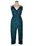 Eyeshadow 100% Rayon Paisley Teal Jumpsuit Size XL - photo 1