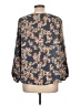 West Kei 100% Polyester Blue 3/4 Sleeve Blouse Size L - photo 2