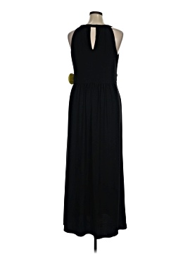 black casual maxi dress Plus Size Casual Maxi Dress Square Neck-Black, 5XL
