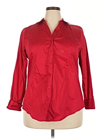 Lane Bryant 3/4 Sleeve Button-Down Shirt (view 1)