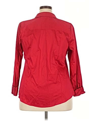 Lane Bryant 3/4 Sleeve Button-Down Shirt (view 2)