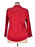 Lane Bryant Red 3/4 Sleeve Button-Down Shirt Size 18 - photo 2