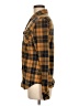 DJT Plaid Yellow Long Sleeve Blouse Size M - photo 5