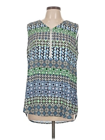 Roz & Ali Sleeveless Blouse (view 1)