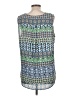Roz & Ali 100% Polyester Blue Sleeveless Blouse Size L - photo 2