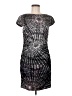 Ali Ro Graphic Silver Cocktail Dress Size 8 - photo 1