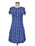 Primark Print Blue Casual Dress Size 6 - photo 1
