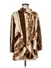 MULTIPLES Animal Print Brown Poncho Size M - photo 1
