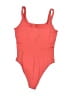 OQQ Orange Bodysuit Size M - photo 1