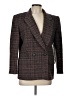 Giorgio Sant'Angelo 100% Wool Plaid Burgundy Wool Blazer Size 12 - photo 1